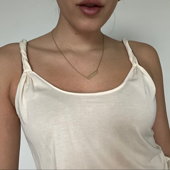Cream twisted tank top - Picture 4 of 4
